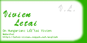 vivien letai business card